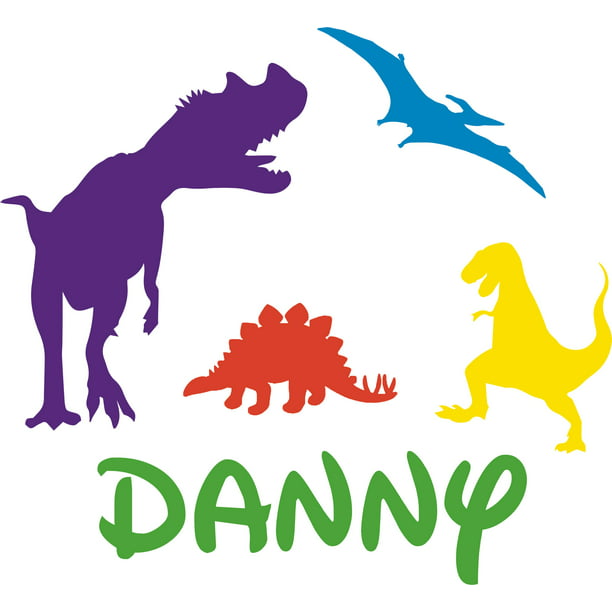 Wall Decal Boys Dino Dinosaurs Wall Decal Personalized name wall decal Animal wall decal Custom Name wall decal Nursery Wall Decal